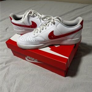Nike Red and White Dunks